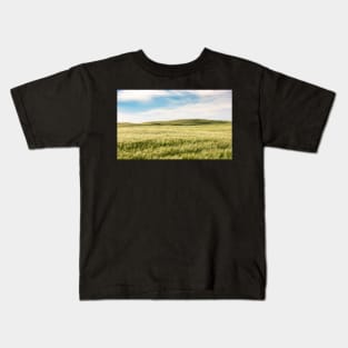 Wheat Field, Late August Kids T-Shirt